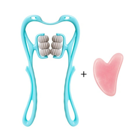 Multifunctional Manual Six-wheel Neck Massager Massage Relieve Roller Massage Tool - My Store