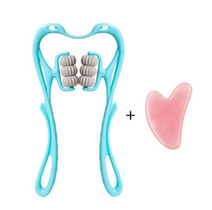 Multifunctional Manual Six-wheel Neck Massager Massage Relieve Roller Massage Tool - My Store