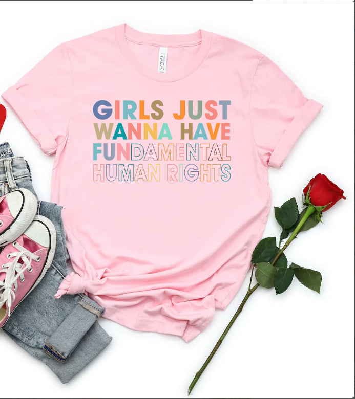 Women's Fertility Freedom Graphic Feminist Crew Neck T-Shirt - My Store