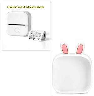 Portable Mini Thermal Label Printer Home Photo Printer Student Wrong Question Printer Bluetooth-compatible Mini Label Printer Price Tag - My Store