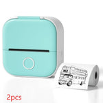 Portable Mini Thermal Label Printer Home Photo Printer Student Wrong Question Printer Bluetooth-compatible Mini Label Printer Price Tag - My Store