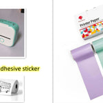 Portable Mini Thermal Label Printer Home Photo Printer Student Wrong Question Printer Bluetooth-compatible Mini Label Printer Price Tag - My Store