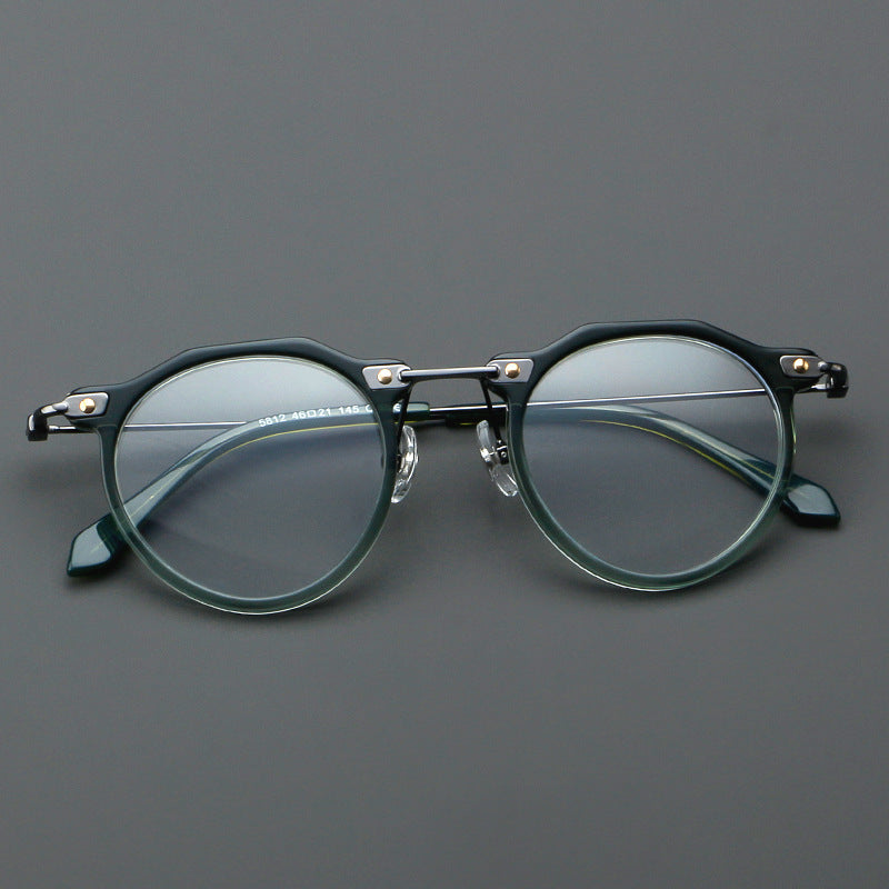 New Glasses 5812 Retro Glasses Rim Metal Optical Glasses - My Store