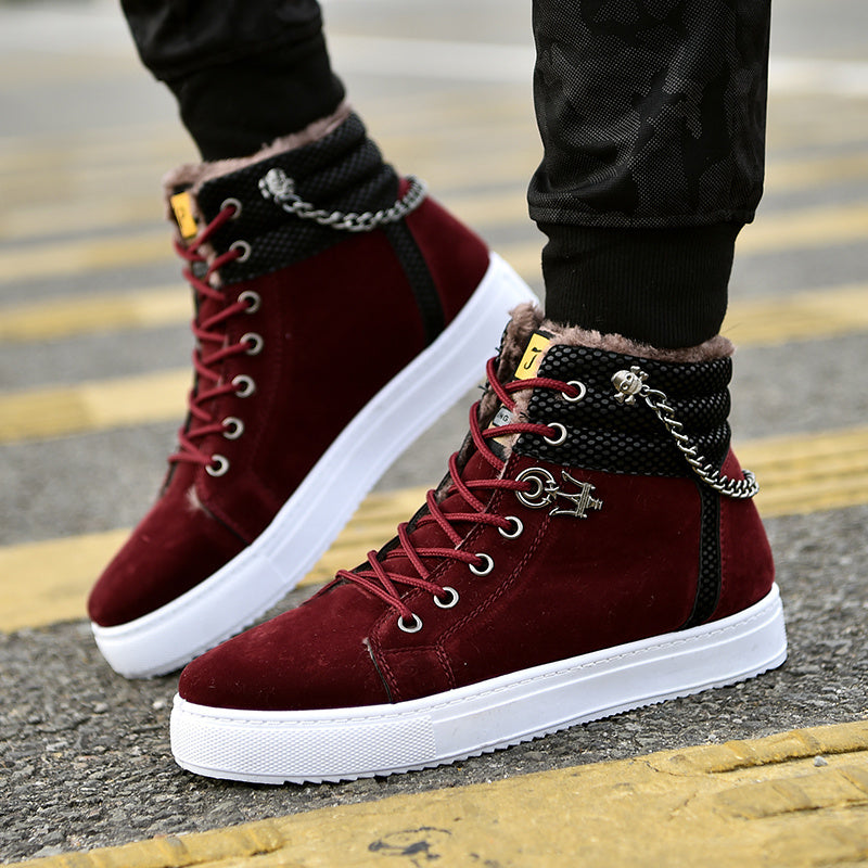Casual Fashion Sneakers Men's Fleece-lined Sneakers - My Store