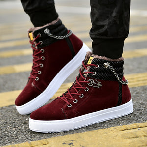 Casual Fashion Sneakers Men's Fleece-lined Sneakers - My Store