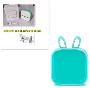 Portable Mini Thermal Label Printer Home Photo Printer Student Wrong Question Printer Bluetooth-compatible Mini Label Printer Price Tag - My Store