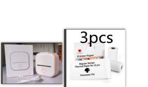 Portable Mini Thermal Label Printer Home Photo Printer Student Wrong Question Printer Bluetooth-compatible Mini Label Printer Price Tag - My Store