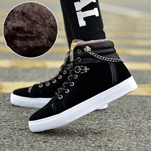 Casual Fashion Sneakers Men's Fleece-lined Sneakers - My Store