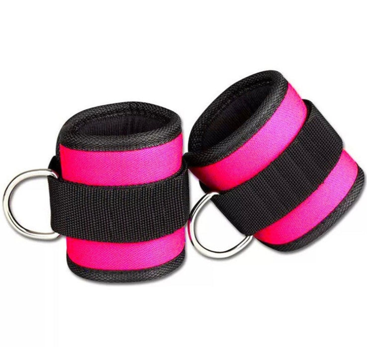 New D-ring Ankle Strap Buckle Adjustable Ankle Weights Gym Leg Ankle Cuffs Power Weight Lifting Fitness Rope 1/2PC - My Store
