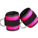 New D-ring Ankle Strap Buckle Adjustable Ankle Weights Gym Leg Ankle Cuffs Power Weight Lifting Fitness Rope 1/2PC - My Store