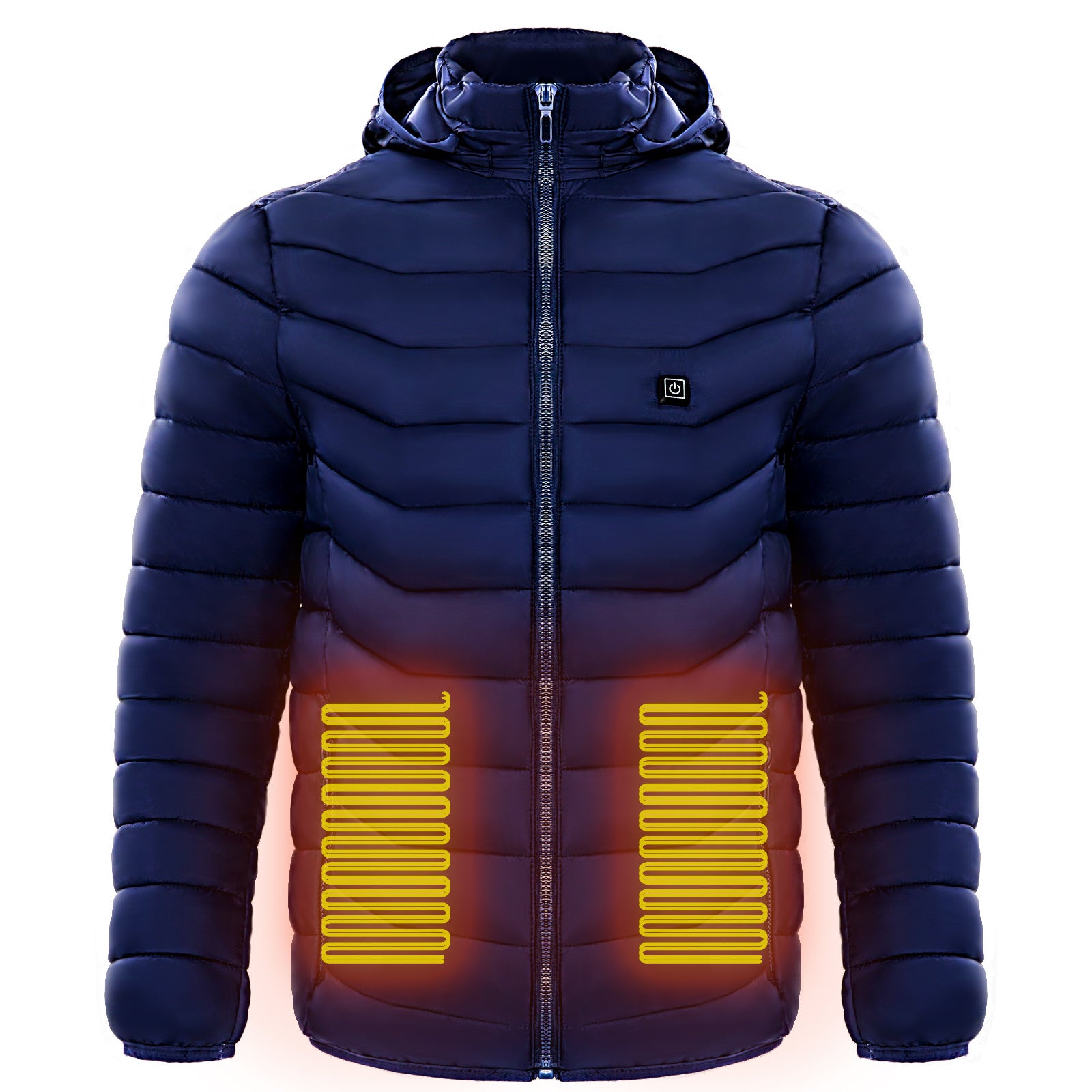 Men Heated Puffer Jacket Electric Heating Coat Insulated Hood Windbreaker 9Heat Zones - My Store