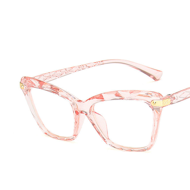 Anti-blue cat eye multi-faceted glasses - My Store