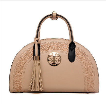 Fashion bag autumn and winter new women''s bag popular national style women''s shoulder bag versatile messenger bag soft handle handbag - My Store