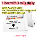 Portable Mini Thermal Label Printer Home Photo Printer Student Wrong Question Printer Bluetooth-compatible Mini Label Printer Price Tag - My Store