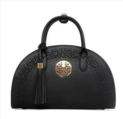 Fashion bag autumn and winter new women''s bag popular national style women''s shoulder bag versatile messenger bag soft handle handbag - My Store
