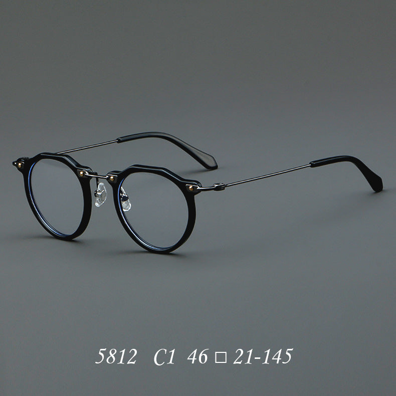 New Glasses 5812 Retro Glasses Rim Metal Optical Glasses - My Store
