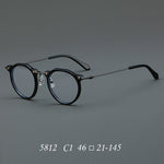 New Glasses 5812 Retro Glasses Rim Metal Optical Glasses - My Store