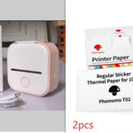 Portable Mini Thermal Label Printer Home Photo Printer Student Wrong Question Printer Bluetooth-compatible Mini Label Printer Price Tag - My Store