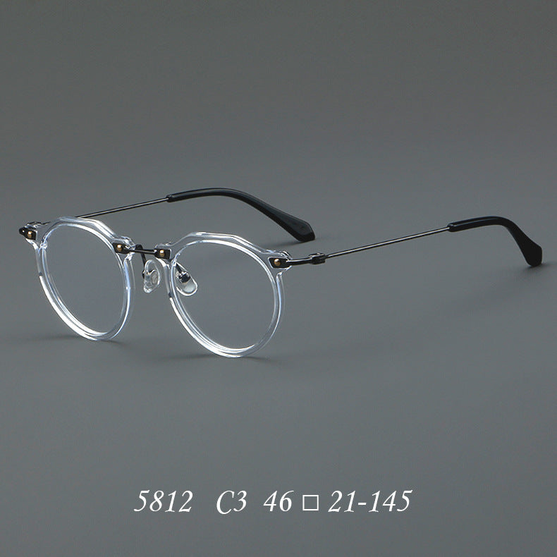 New Glasses 5812 Retro Glasses Rim Metal Optical Glasses - My Store