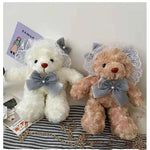 Lace Lolita Bear Plush Toy Bag Women''s Fashion Chain One Shoulder Messenger Bag Cute Cartoon Doll Bag - My Store