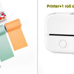 Portable Mini Thermal Label Printer Home Photo Printer Student Wrong Question Printer Bluetooth-compatible Mini Label Printer Price Tag - My Store