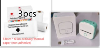 Portable Mini Thermal Label Printer Home Photo Printer Student Wrong Question Printer Bluetooth-compatible Mini Label Printer Price Tag - My Store