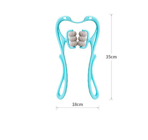 Multifunctional Manual Six-wheel Neck Massager Massage Relieve Roller Massage Tool - My Store