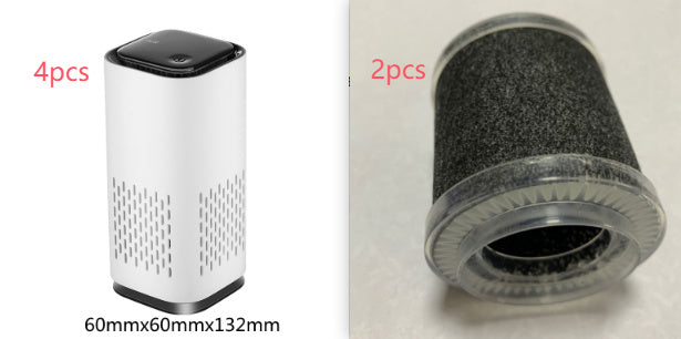 Spring New Arrival Mini Portable Car Air Purifiers With Usb Cable Charging Home Office HEPA Filter Car Air Purifier - My Store