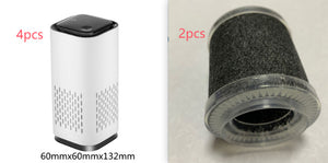 Spring New Arrival Mini Portable Car Air Purifiers With Usb Cable Charging Home Office HEPA Filter Car Air Purifier - My Store