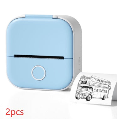 Portable Mini Thermal Label Printer Home Photo Printer Student Wrong Question Printer Bluetooth-compatible Mini Label Printer Price Tag - My Store