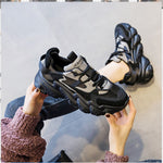 Shoes Women New Thick Soled Women S Shoes Versatile Sports Shoes Black Fashion Net Red Daddy Shoes Spring - My Store
