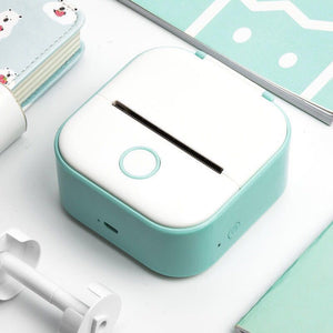 Portable Mini Thermal Label Printer Home Photo Printer Student Wrong Question Printer Bluetooth-compatible Mini Label Printer Price Tag - My Store