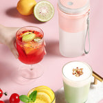 Multi-Function Portable Blender Electric Juicer Cup Sports Bottle Fruit Blender USB Rechargeable Smoothie Blender Fruits Juicer Extractor - My Store