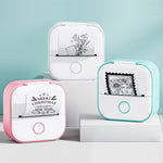 Portable Mini Thermal Label Printer Home Photo Printer Student Wrong Question Printer Bluetooth-compatible Mini Label Printer Price Tag - My Store