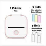 Portable Mini Thermal Label Printer Home Photo Printer Student Wrong Question Printer Bluetooth-compatible Mini Label Printer Price Tag - My Store