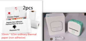 Portable Mini Thermal Label Printer Home Photo Printer Student Wrong Question Printer Bluetooth-compatible Mini Label Printer Price Tag - My Store