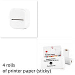 Portable Mini Thermal Label Printer Home Photo Printer Student Wrong Question Printer Bluetooth-compatible Mini Label Printer Price Tag - My Store