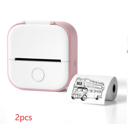 Portable Mini Thermal Label Printer Home Photo Printer Student Wrong Question Printer Bluetooth-compatible Mini Label Printer Price Tag - My Store
