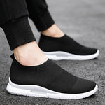Flying Knit Sneakers Men's Mesh White Shoes Black Casual Sneakers - My Store