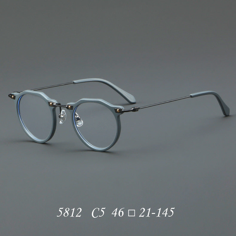 New Glasses 5812 Retro Glasses Rim Metal Optical Glasses - My Store