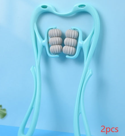 Multifunctional Manual Six-wheel Neck Massager Massage Relieve Roller Massage Tool - My Store
