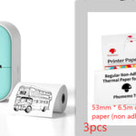Portable Mini Thermal Label Printer Home Photo Printer Student Wrong Question Printer Bluetooth-compatible Mini Label Printer Price Tag - My Store