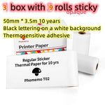 Portable Mini Thermal Label Printer Home Photo Printer Student Wrong Question Printer Bluetooth-compatible Mini Label Printer Price Tag - My Store