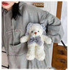 Lace Lolita Bear Plush Toy Bag Women''s Fashion Chain One Shoulder Messenger Bag Cute Cartoon Doll Bag - My Store