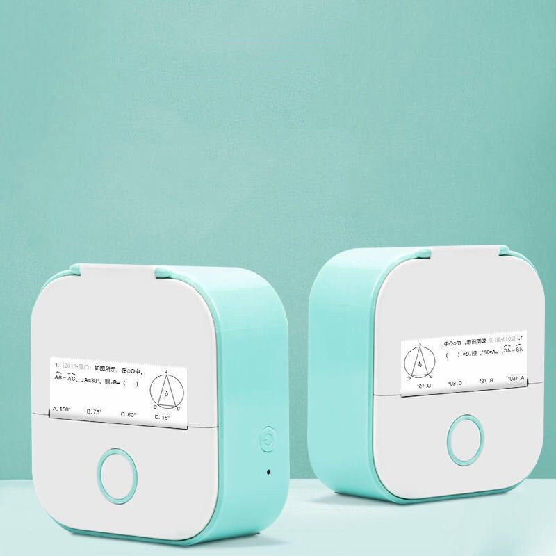 Portable Mini Thermal Label Printer Home Photo Printer Student Wrong Question Printer Bluetooth-compatible Mini Label Printer Price Tag - My Store