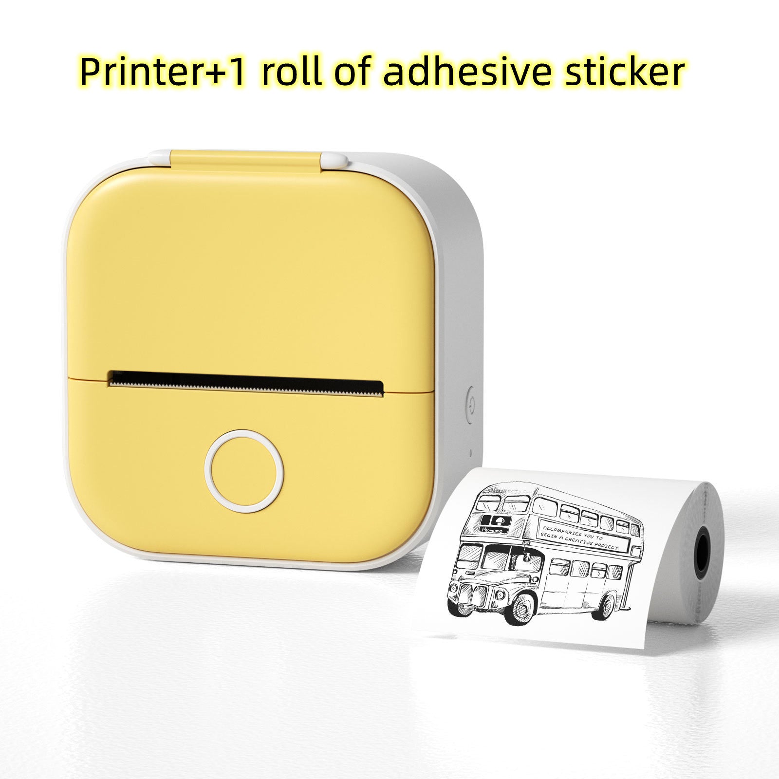 Portable Mini Thermal Label Printer Home Photo Printer Student Wrong Question Printer Bluetooth-compatible Mini Label Printer Price Tag - My Store