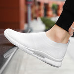 Flying Knit Sneakers Men's Mesh White Shoes Black Casual Sneakers - My Store