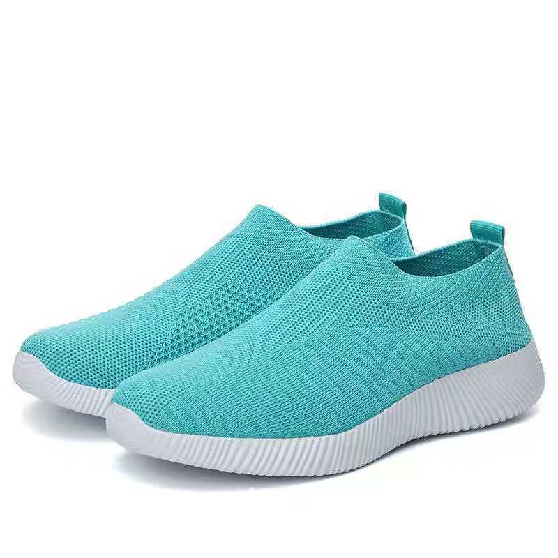 Flying Knit Sneakers Men's Mesh White Shoes Black Casual Sneakers - My Store