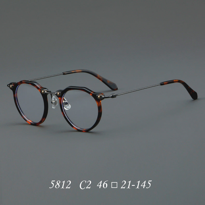 New Glasses 5812 Retro Glasses Rim Metal Optical Glasses - My Store