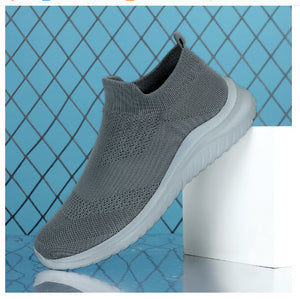 Flying Knit Sneakers Men's Mesh White Shoes Black Casual Sneakers - My Store